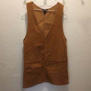 Corduroy Jumper Dress with front pockets Sz. Small